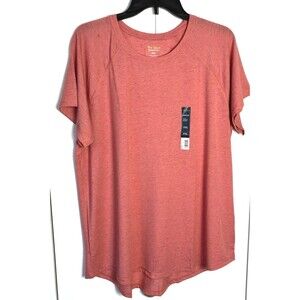 Tek Gear Peach Speckled Short Sleeve Tee Size XXL NWT